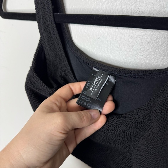 & Other Stories Textured Bikini SET Square Neck Top High Waisted Black - Picture 16 of 16